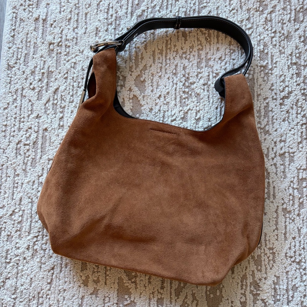 Rebecca Minkoff Brown Suede Hobo Bag